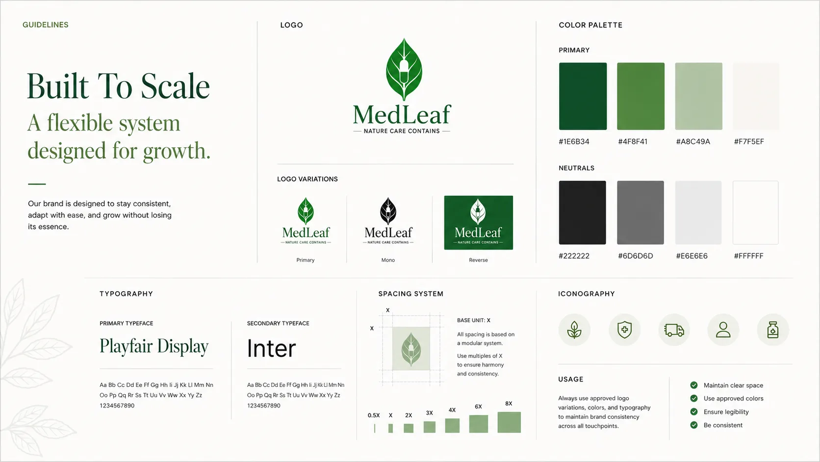 Medleaf — Logo and Branding packaging & visual design mockup 13 by Raghav Chopra